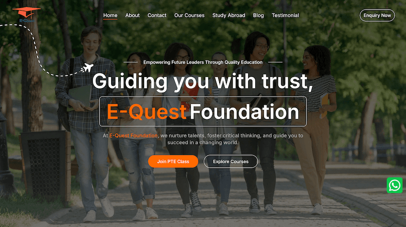 EQuest Foundation screenshot