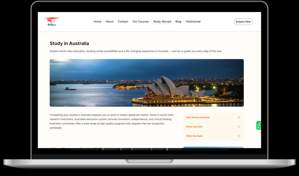 EQuest Foundation screenshot
